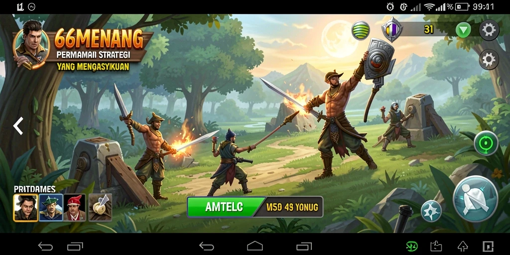 Tampilan gameplay menarik dari 66MENANG yang penuh strategi.