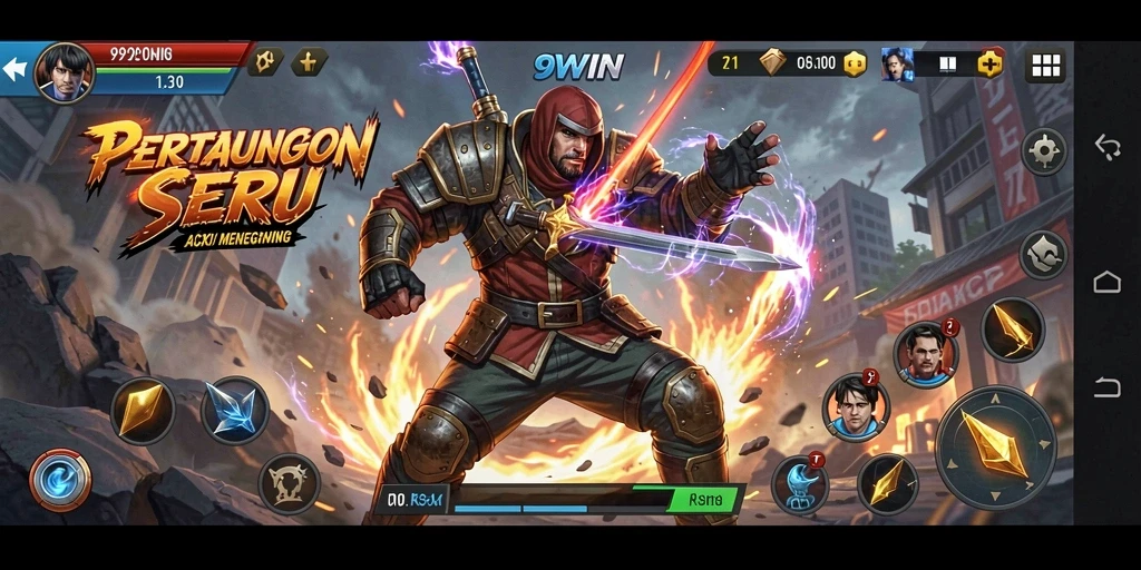 Gameplay seru di 9WIN dengan pertarungan yang intens.