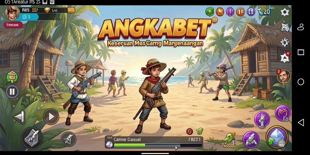 Tampilan gameplay ANGKABET yang menarik dan penuh warna.