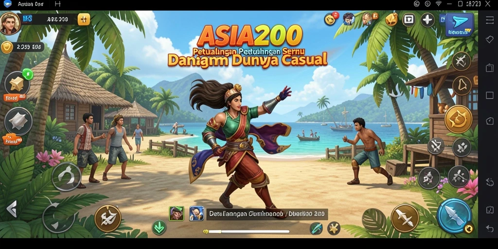 Gameplay ASIA200 yang seru dengan grafis menawan.