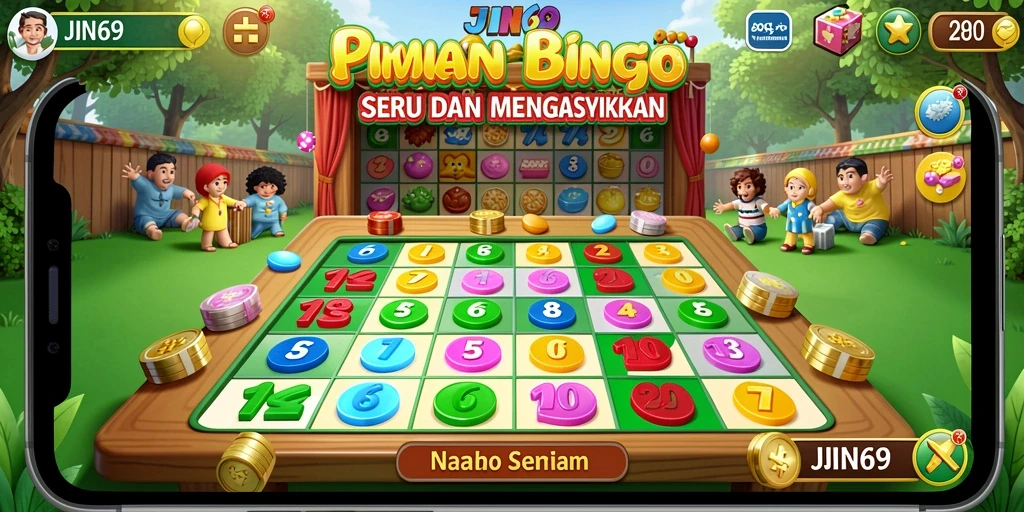 Screenshot gameplay JIN69 yang menampilkan keseruan permainan Bingo.
