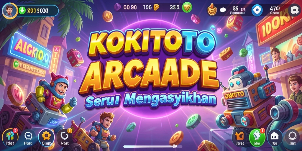Gambaran menarik dari gameplay KOKITOTO di aplikasi arcade.