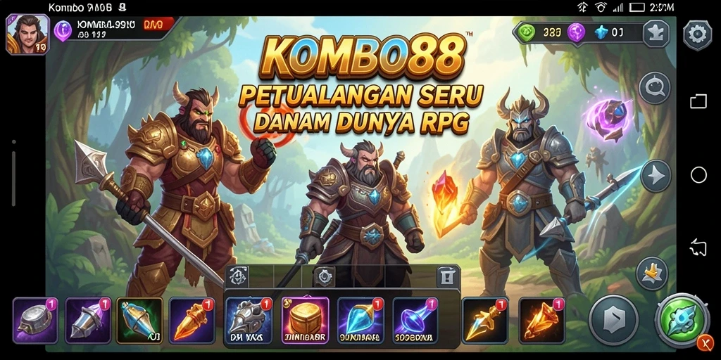Gameplay RPG mendebarkan dalam KOMBO88 dengan karakter dan pertarungan epik.