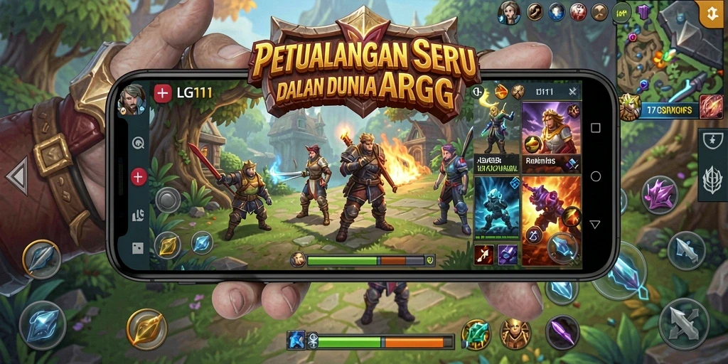 Gameplay LG111 menampilkan pertempuran seru dan karakter yang beragam.