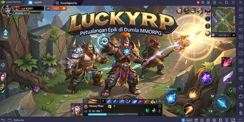Tampilan gameplay LUCKYRP yang seru dan mendebarkan.