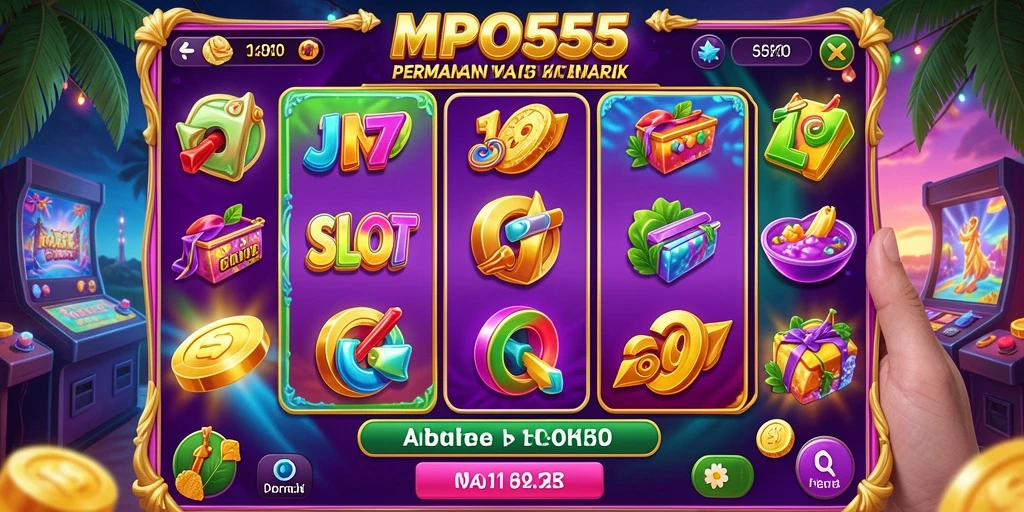 Screenshot utama MPO555 menampilkan suasana bermain Slot yang seru.