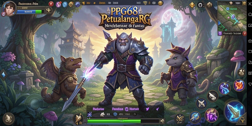 Screenshot PGG68 menampilkan aksi pertarungan seru dalam dunia RPG.