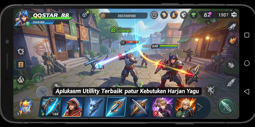 Tampilan utama QQSTAR88 menampilkan berbagai fitur Utility yang membantu pengguna.