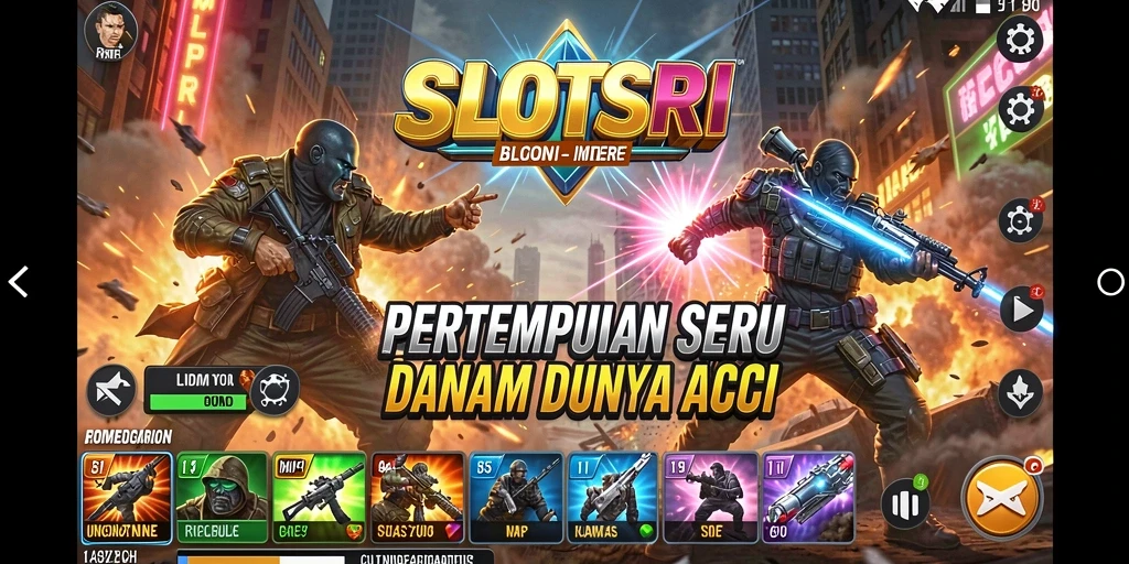 Tampilan gameplay SLOTSRI yang mendebarkan dan penuh aksi.