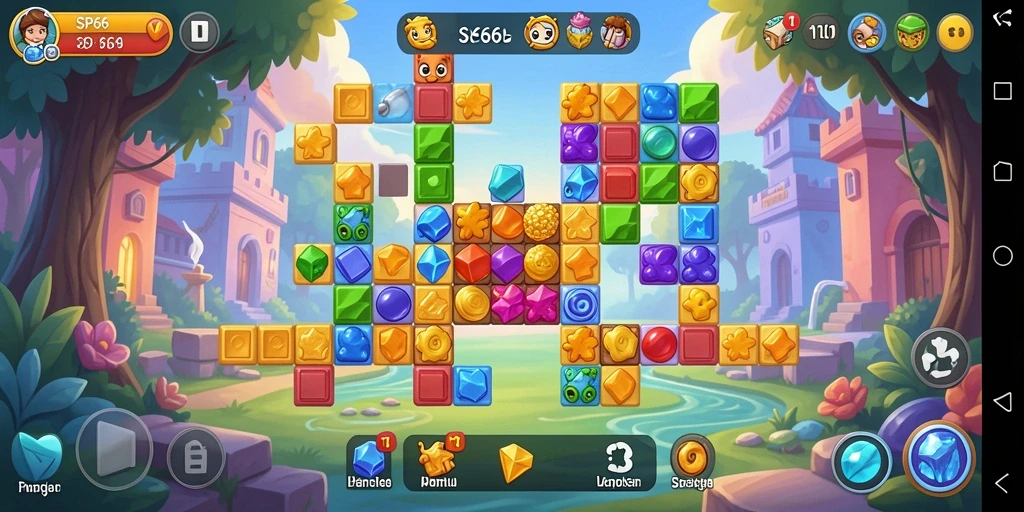 Tampilan gameplay SP666 yang menarik dan menantang puzzle.
