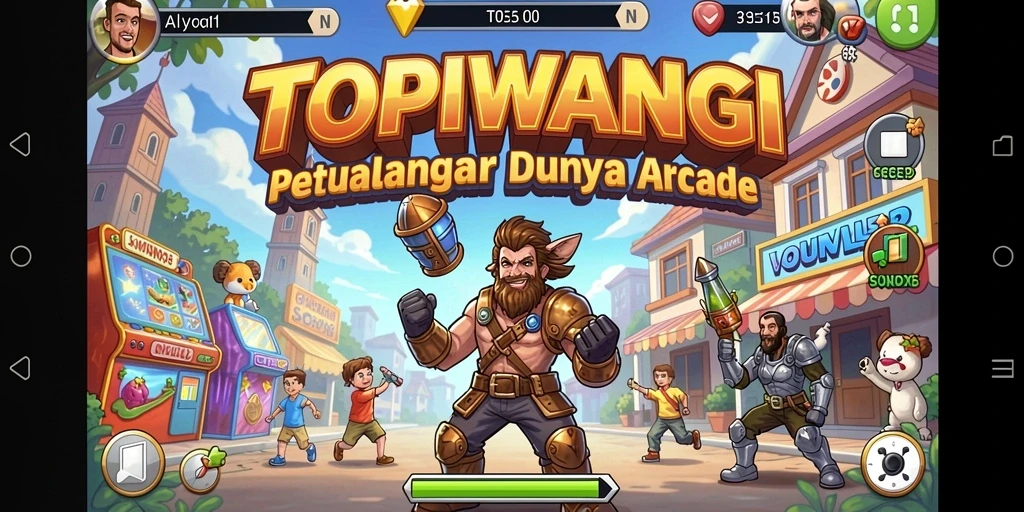 Screenshot dari gameplay menarik TOPIWANGI yang penuh aksi.