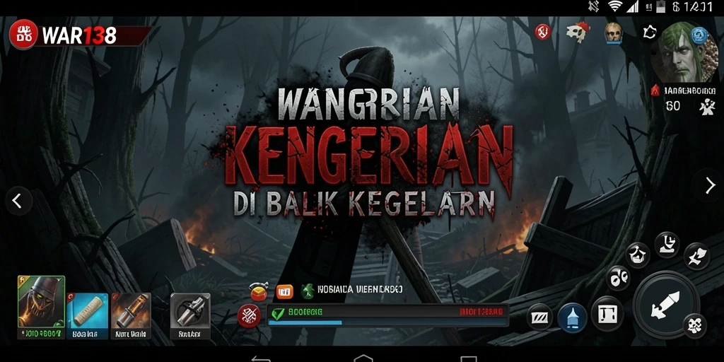Screenshot gameplay WAR138 menampilkan suasana Horror yang menakutkan dan mendebarkan.