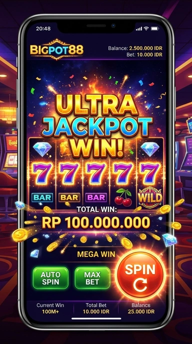 Tampilan antarmuka pengguna di bigpot88 yang intuitif.